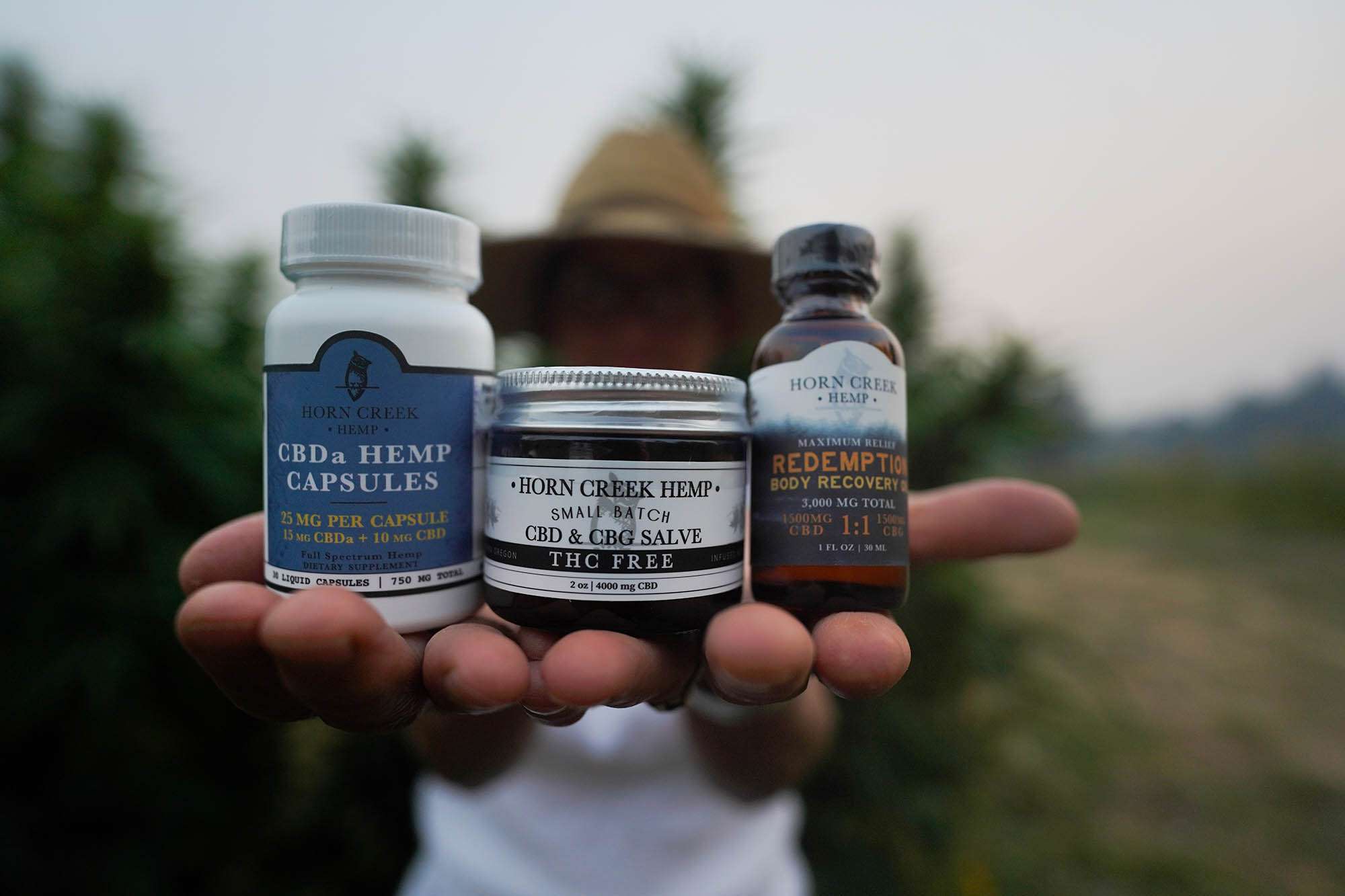 cbd and cbg products in the field