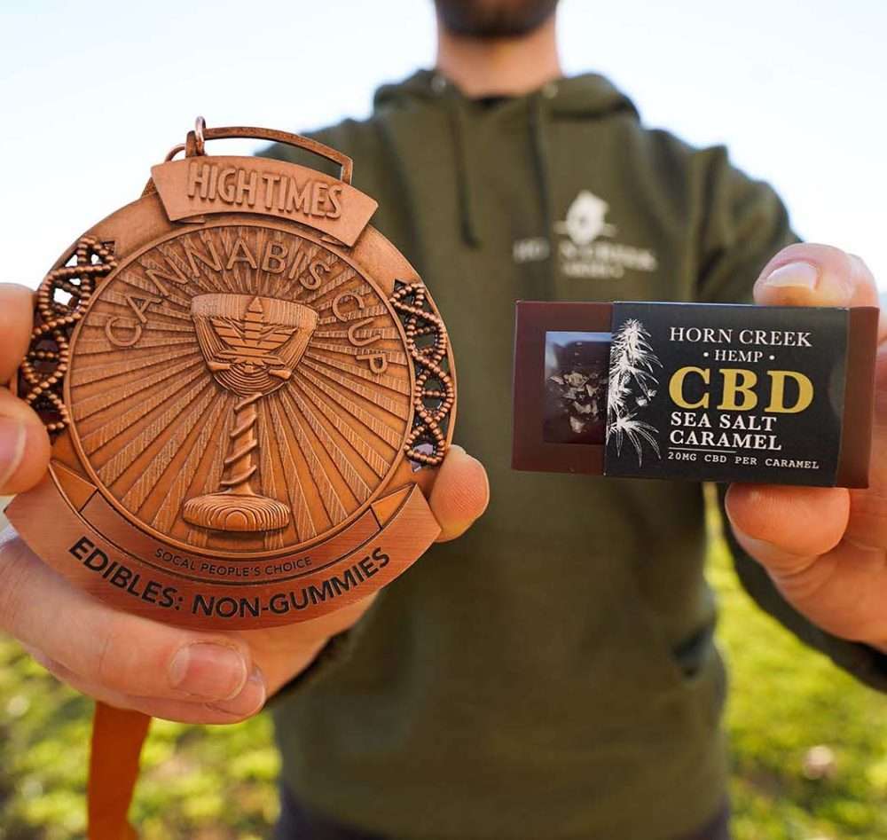 CBD Sea Salt Caramels with Award