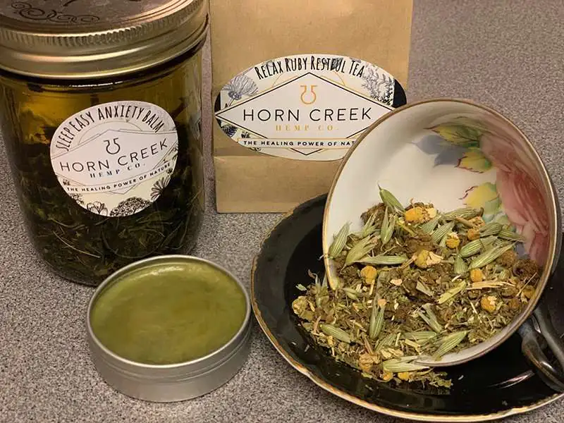 CBD diy salve and tea